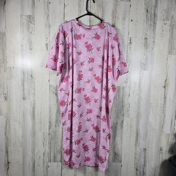 3/$15 cocoom pink rose night gown one size - Picture 4 of 10
